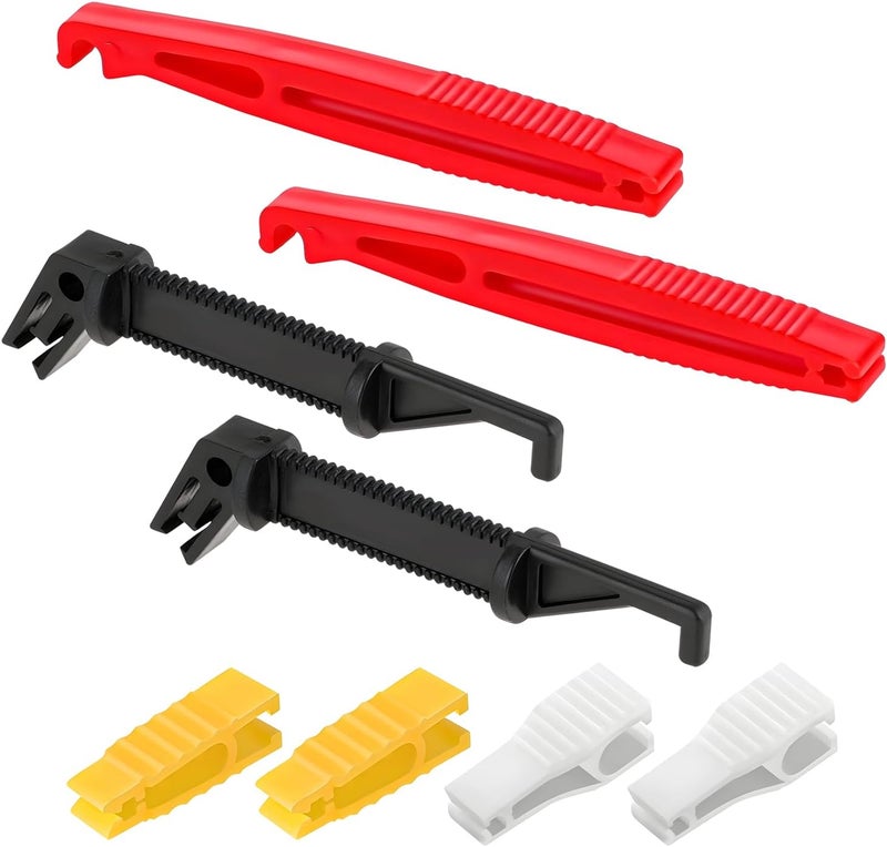 FSTURIOS 8PCS Car Fuse Puller Tool, 4 Size Mini Plastic Vehicle Fuse Puller Extraction Tool Set, Automotive Blade Glass Fuses Insertion Tool for Motorcycle Truck Fuses Replacement - Image 1